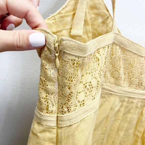 Michael Kors Yellow Tie Strappy Tank Top - Picture 4 of 8